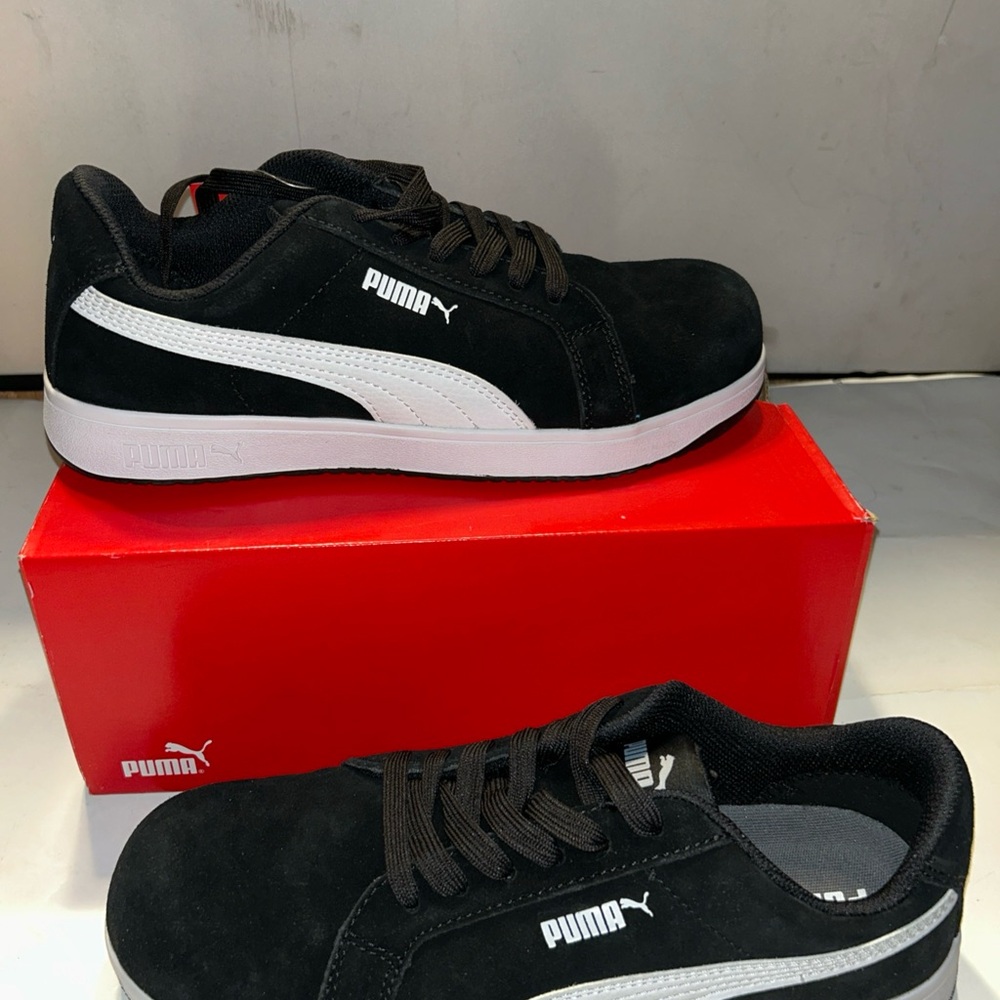 Puma Men's Black Steal Toe Sneaker Work Boots/ Shoes